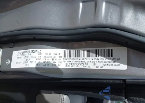 2014 Jeep Cherokee Limited from USA, damaged, VIN 1C4PJMDS0EW210150